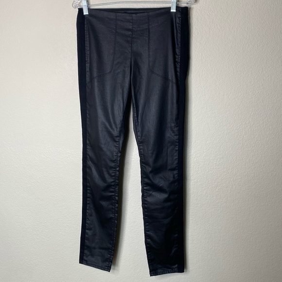 3X1 pants black coated wax skinny women’s 30 stretchy EUC Revolve - Picture 1 of 9